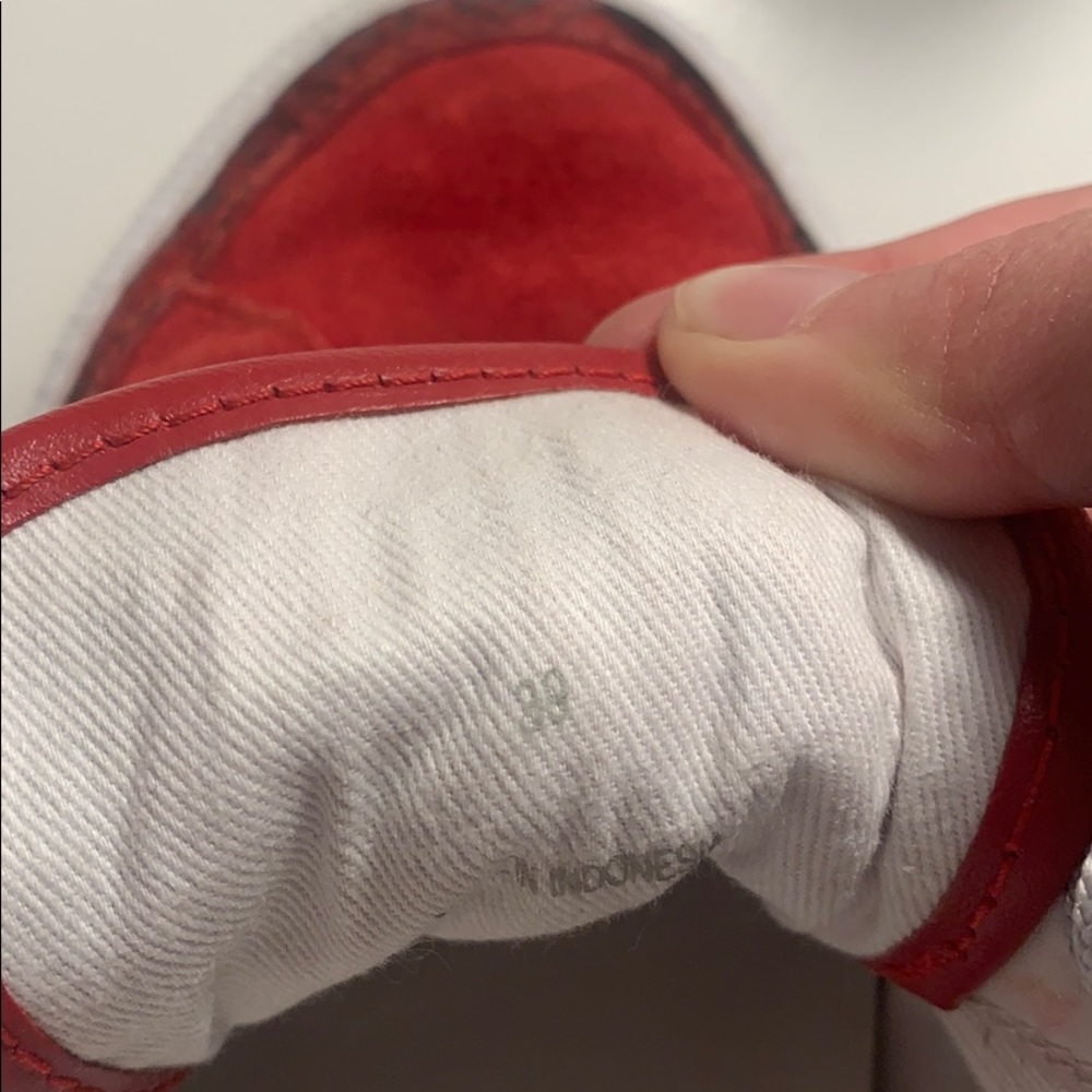 Rag And Bone Rb Army Low Red Snakeskin Sneakers - image 8